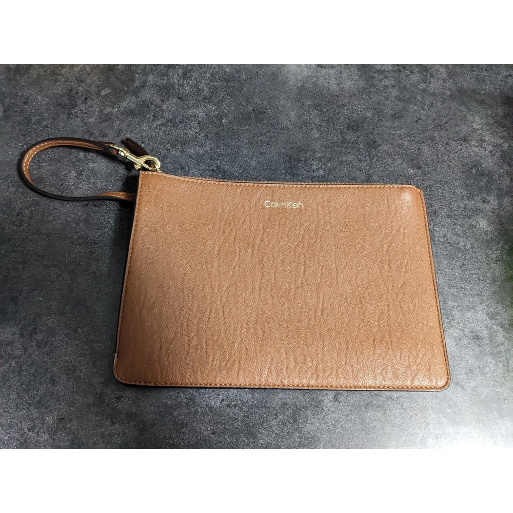 Calvin Klein Leather Wristlet